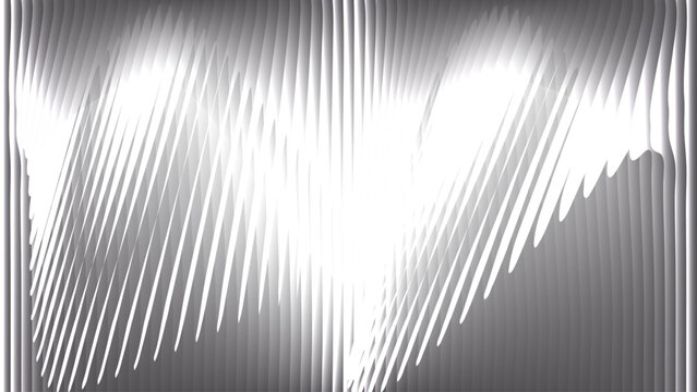Monochrome abstract background with distorted vertical lines and bright central light vector illustration.