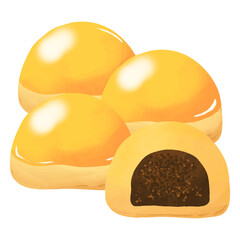 Stack of Nastar hand drawn illustration