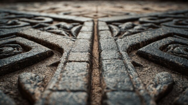 Carvings of ancient crossroads show the significance of decisions and choices faced by people throughout history.