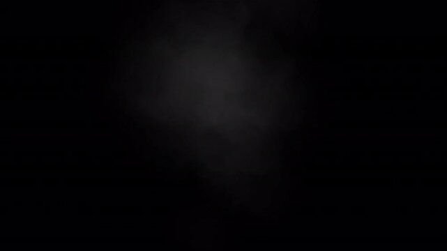 Rising smoke from a single point drifting right seamless loop