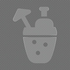 Chef Mask Illustration with Hat Isolated on Transparent Background