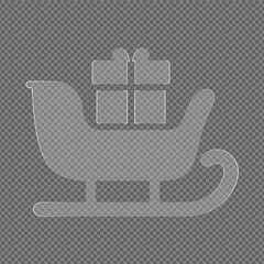 Sleigh with gifts illustration for holiday season design