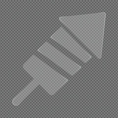 Transparent Ice Cream Popsicles Isolated on Transparent Background