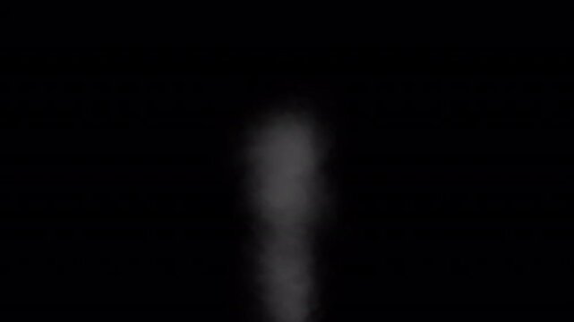 Vertical Steam Smoke Emanating from Center Loop
