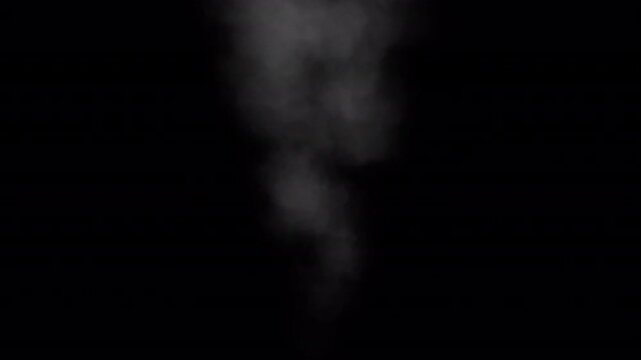 一点から立ち上る湯気のループ背景動画