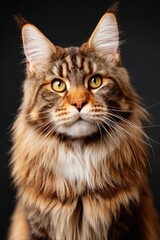 Fototapeta premium Majestic maine coon cat portrait