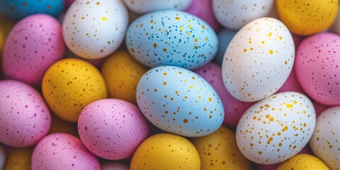 A collection of vibrant Easter eggs