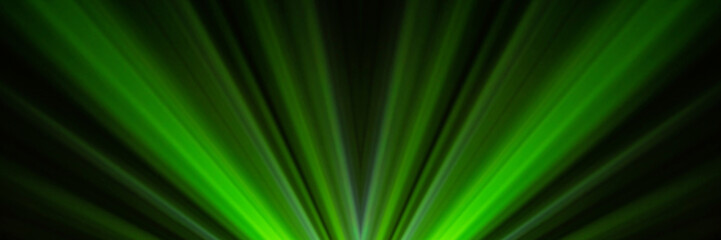 Lasershow with Multiple Laser Beams in Fog, The concepts of performance arts, Colored light beams from reflector through the foggy night sky