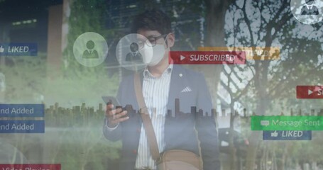 Animation of digital interface with medical data processing over rugby players - Powered by Adobe