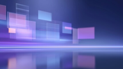 Colorful squares floating in space with bright copy area for text or design