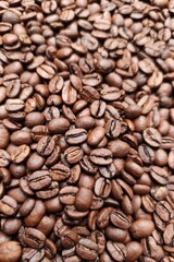 Close up of coffee beans for background