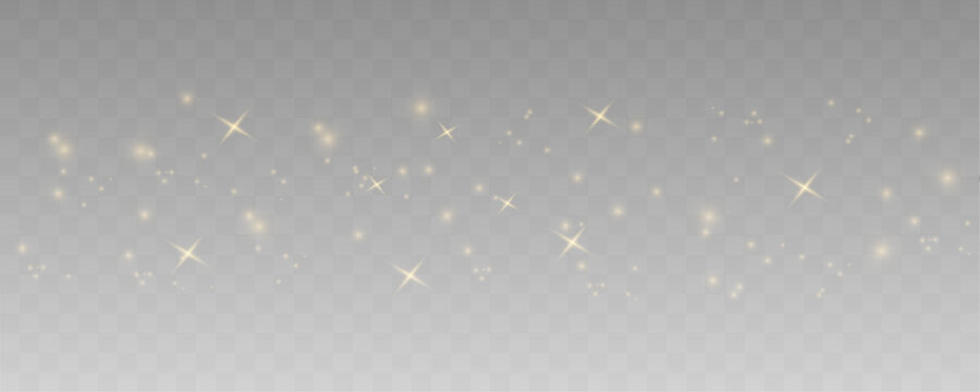 Light flowing golden dust drifts softly across the frame, creating smooth motion and subtle luminous accents. vector