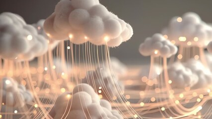 Cloud computing and automation concept background for business technology - Powered by Adobe