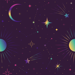 celestial seamless background