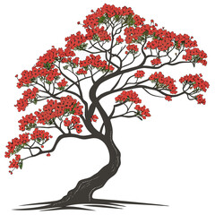 Obraz premium tree with flowers