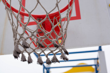 basketball hoop and net