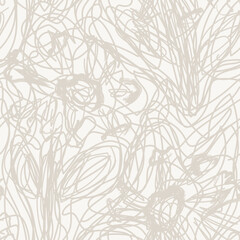 Neutral Colour Abstract Floral Seamless Pattern Design