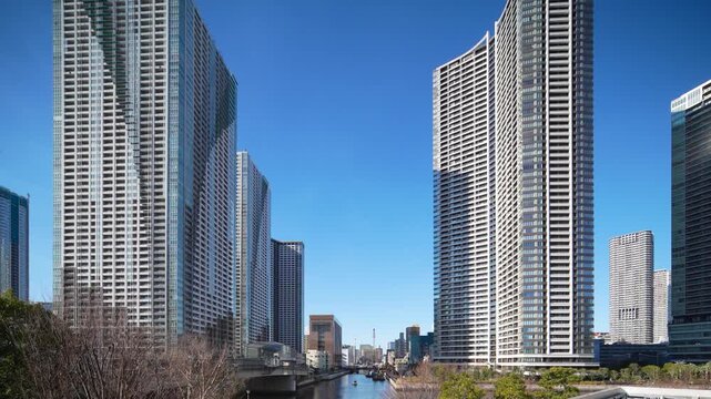 不動産投資で注目を集める東京湾岸タワマン　2026　シフトレンズ　ジンバルドリー撮影　