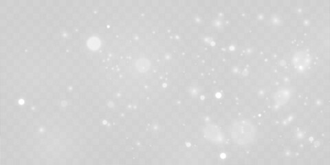 Fototapeta premium Flowing cloud of white dust particles floats gently, creating smooth motion, airy depth, and calm abstract layers. vector