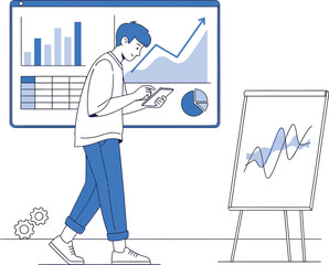 Business Data Analysis and Growth Concept