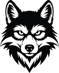 Fierce Wolf Head Mascot Logo