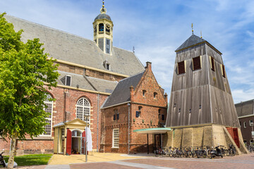 Historic Martini church in the center of Sneek, Netherlands
