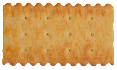 Isolated backside of galette on a white background