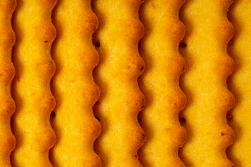 Isolated stack of  galettes close-up as a texture