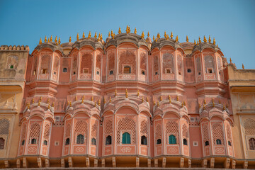 Hawa Mahal in Jaipur, the Pink City. Rajasthan