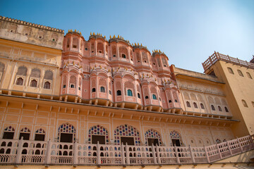 Hawa Mahal in Jaipur, the Pink City. Rajasthan
