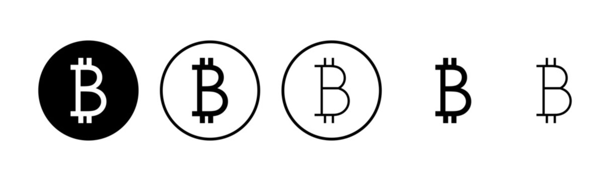 Bitcoin icon logo design. bitcoin sign and symbol. payment symbol. cryptocurrency logo