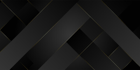Abstract Luxury background. polygonal pattern. black and gold lines. Vector illustration.eps10