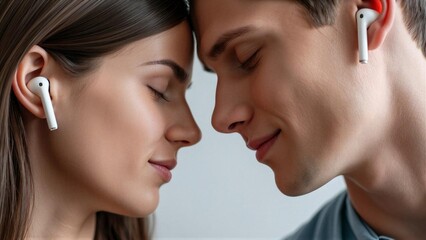 Romantic Earbud Connection