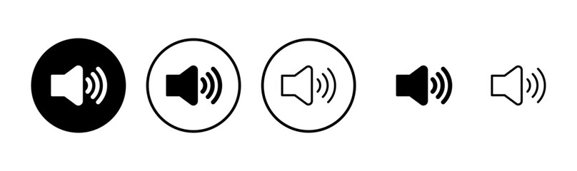 Speaker icon logo design. volume sign and symbol. loudspeaker icon. sound symbol