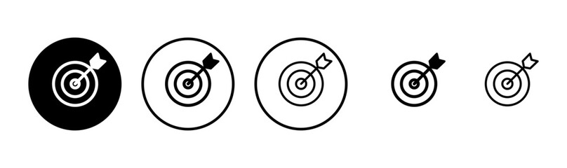 Target icon logo design. goal icon vector. target marketing sign and symbol