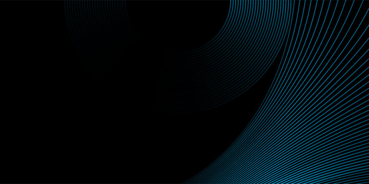 3D blue yellow lines techno abstract background overlap layer on dark space with silver waves decoration. Modern graphic design element stripes