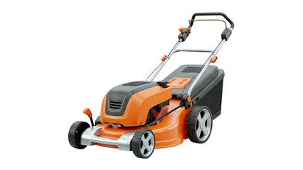 Fototapeta premium Orange and Black Lawnmower