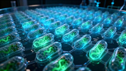 Obraz premium Organic structures in capsules