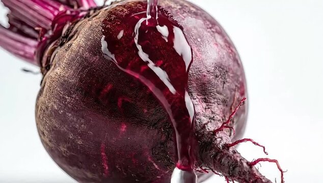 Fresh beetroot on white background, healthy eating and cooking ingredient