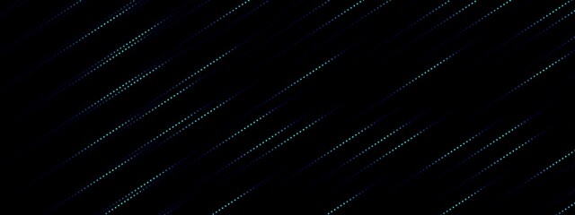 Blue teal digital particles wave flow, Digital cyberspace abstract background