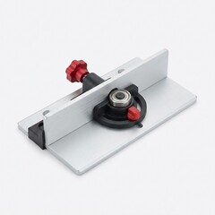 Aluminum woodworking router table fence with adjustable bearing guide