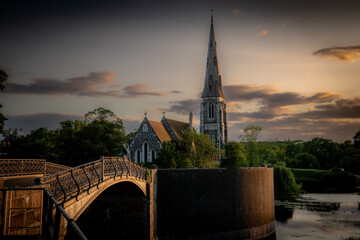 The golden Sankt Albans Kirke