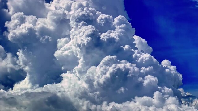 Dramatic timelapse of towering cumulonimbus clouds boiling upward against a deep blue tropical sky near Dondra Head on Sri Lanka&rsquo;s southern coast.