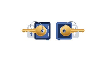 Key copy symbolizing duplicated access to digital data