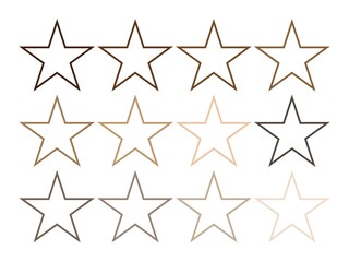 Obraz premium いろいろ星セット5