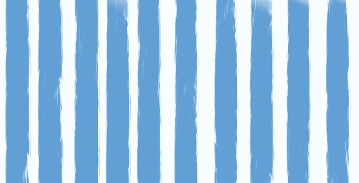 Thick blue textured vertical brush stroke stripes on white background