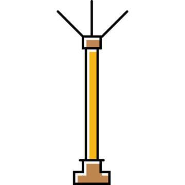 Pixelated Lightning Rod Icon