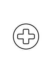 Obraz premium first aid icon