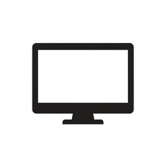 Fototapeta premium Modern flat screen television isolated on white background