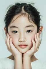 Portrait of a cute Asian girl